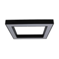 Plafoniera a LED 100W/230V 3000/4000/6500K 80x80 cm nera